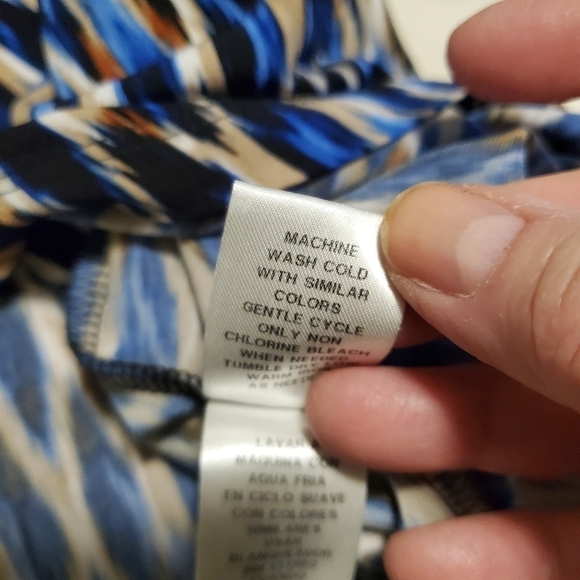 London Times Chic Wrap Silhoutte Modern Print Dress Size 10 - Picture 9 of 13